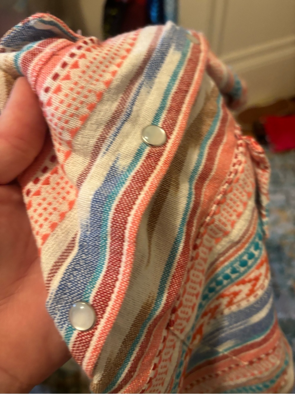 Casual Striped Long-Sleeve women’s Shirt - Multi-Color - Picture 11 of 12